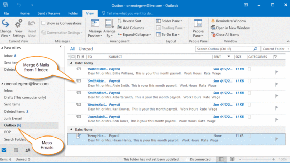 Wow! Send Mass Email Outlook Using Excel List Terpecaya