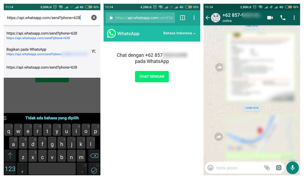 Cara Kirim Pesan WhatsApp Tanpa Simpan Nomor | Barisan.co