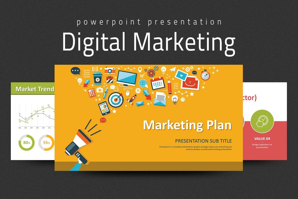 Digital Marketing Strategy PPT (7625) | Presentation Templates | Design