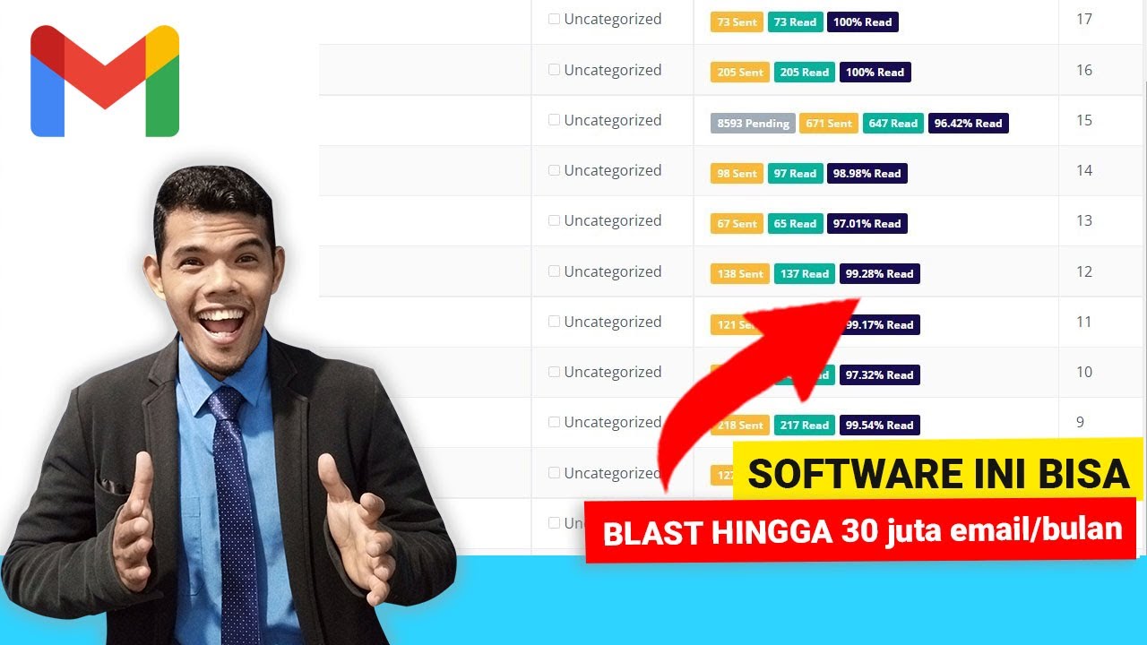 CARA BLAST EMAIL GMAIL KEBANYAK ORANG DENGAN OTOMATIS - RBO.CO.ID - YouTube