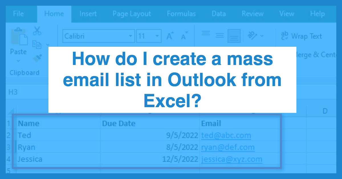 Gambar 2: Contoh Template Email dalam Outlook